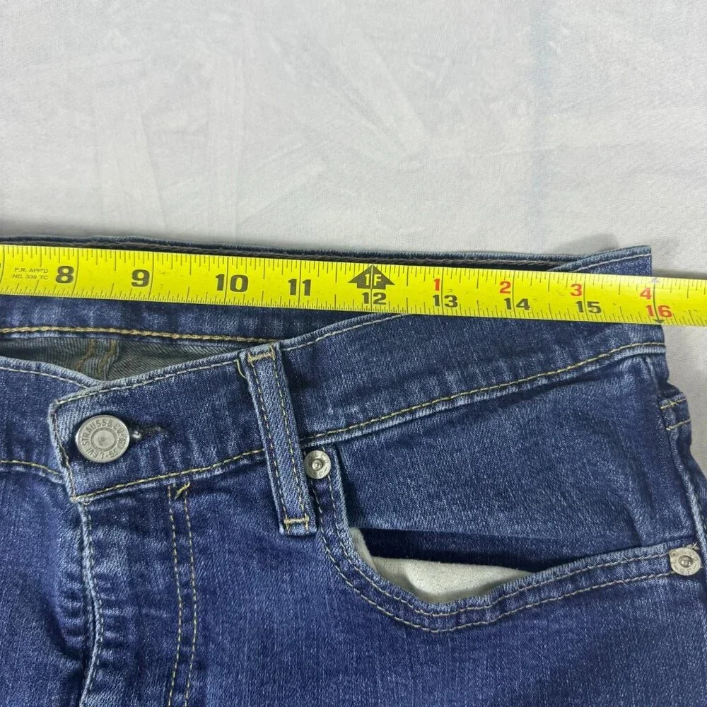 Levi's Men's‎ Straight Jeans Blue Denim Zip Fly Mid Rise 5-Pocket Design W34 L32